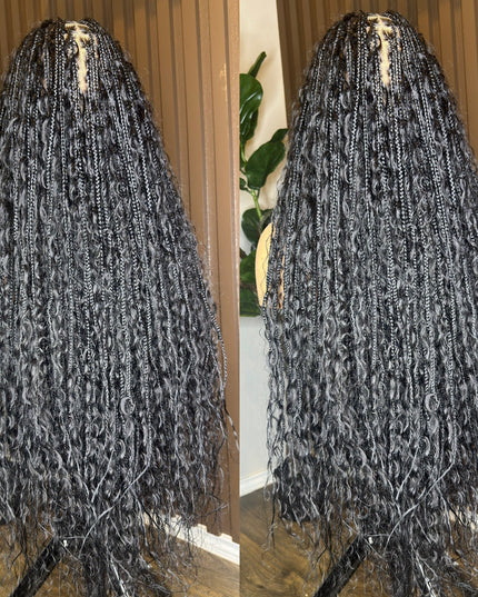 Human hair boho braids