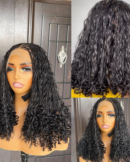 Short boho human hair curls