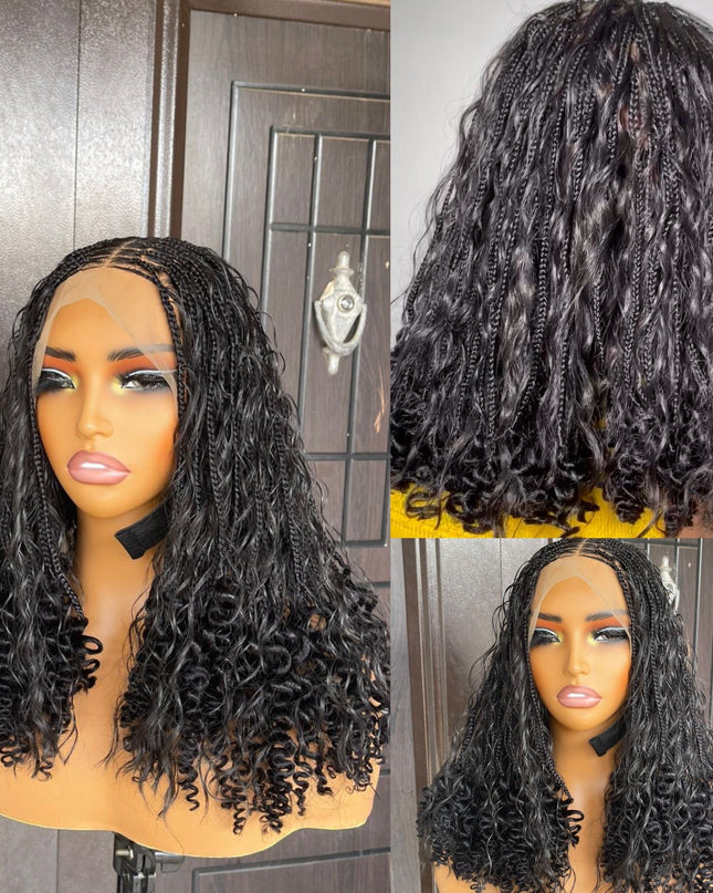 Short boho human hair curls