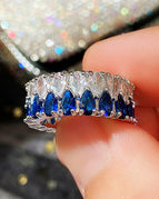 White and blue diamond