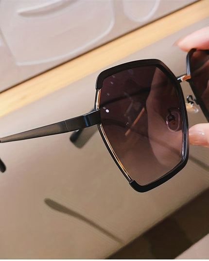 Geometric Frame Fashion Casual Gradient Sunglasses | ZAKAPOP
