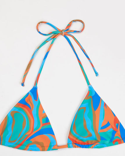 Gradient Tie-Dye Printed Three-Piece Swimsuit Set | ZAKAPOP