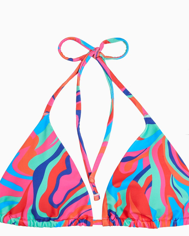 Gradient Tie-Dye Printed Three-Piece Swimsuit Set | ZAKAPOP