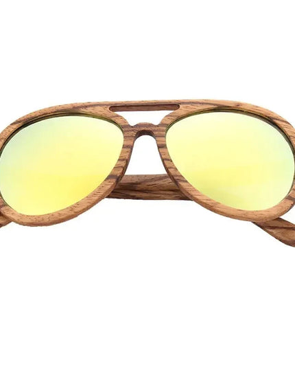 Vintage Wooden Polarized Driving Sunglasses UV400