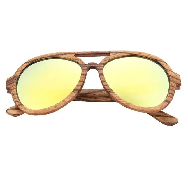 Vintage Wooden Polarized Driving Sunglasses UV400