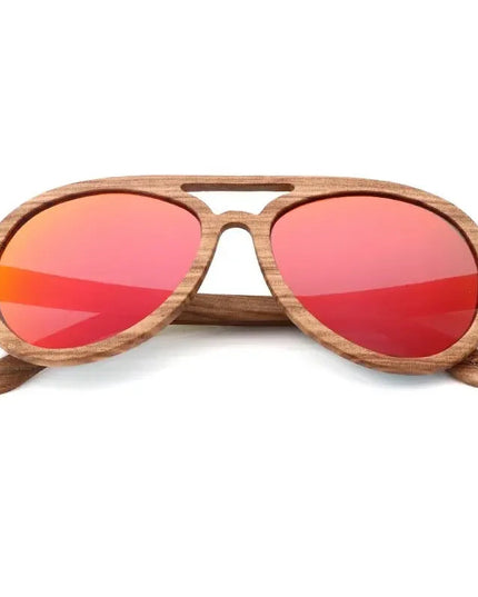 Vintage Wooden Polarized Driving Sunglasses UV400