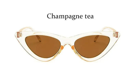 Cat Eye Fashion Sunglasses Women Vintage small Leopard Triangle Sunglasses Retro Female Eyewear UV400 Brand Designer Retro