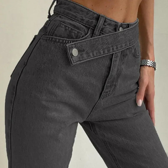 Sasha Straight Leg High Waist Jeans