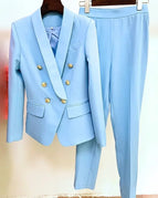 sky blue suits / S