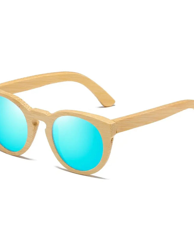 GM Natural Bamboo Sunglasses Women Polarized UV400 Brand Designer Classic Sun glasses Men Vintage Wooden Sunglasses S824