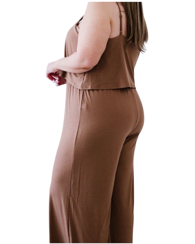 Women’s Plus Size Ribbed Jumpsuit