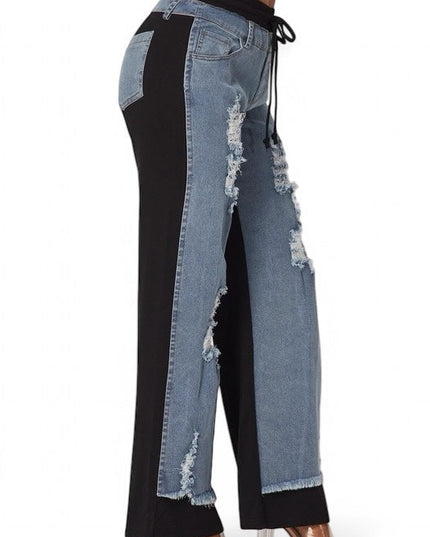 Still Got It Denim Jeans Sweatpants Mix