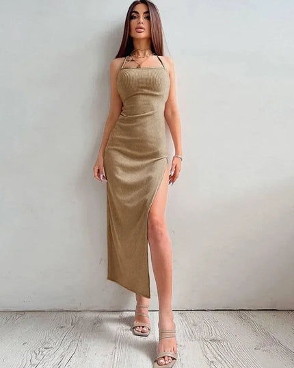 Chic Backless High-Waist Dress