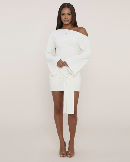 Drape One Shoulder Dress