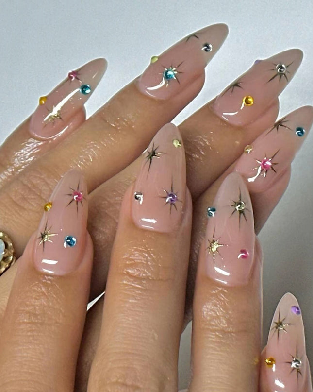 Women's Fashion Drop Shape Press-on Fingernail