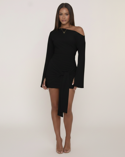 Drape One Shoulder Dress