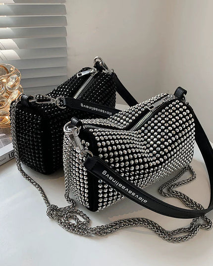 Fancy Rhinestone Bag | New Arrival Tide Fashion Underarm Bag & Full Diamond Crystal Handbag (Female Summer Crossbody)