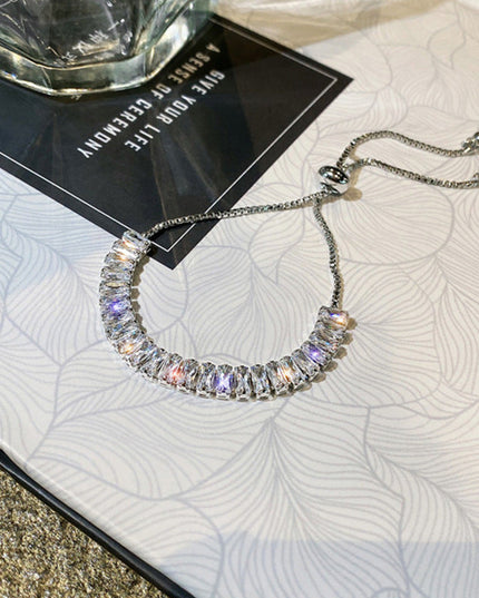 Rhinestone Bracelet Ins Fashion Shiny Adjustable Bracelet Women Jewelry