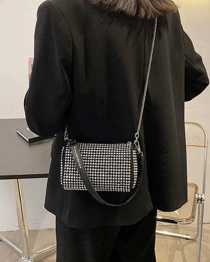 Fancy Rhinestone Bag | New Arrival Tide Fashion Underarm Bag & Full Diamond Crystal Handbag (Female Summer Crossbody)