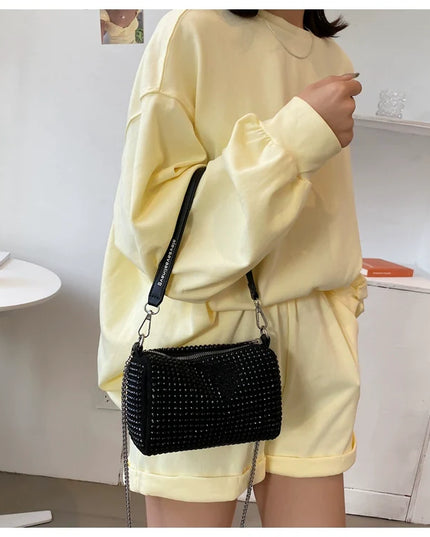 Fancy Rhinestone Bag | New Arrival Tide Fashion Underarm Bag & Full Diamond Crystal Handbag (Female Summer Crossbody)