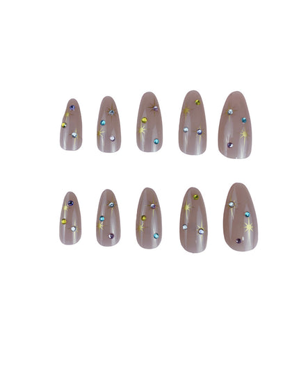 Women's Fashion Drop Shape Press-on Fingernail
