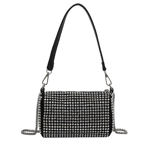 Fancy Rhinestone Bag | New Arrival Tide Fashion Underarm Bag & Full Diamond Crystal Handbag (Female Summer Crossbody)