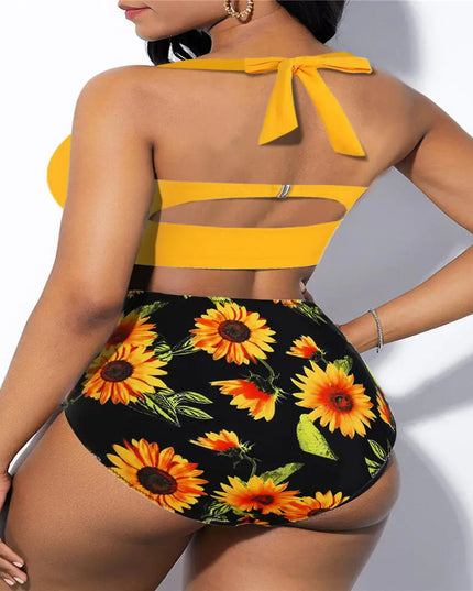 Women's Plus Size High Waist Sexy Bikini Swimsuit