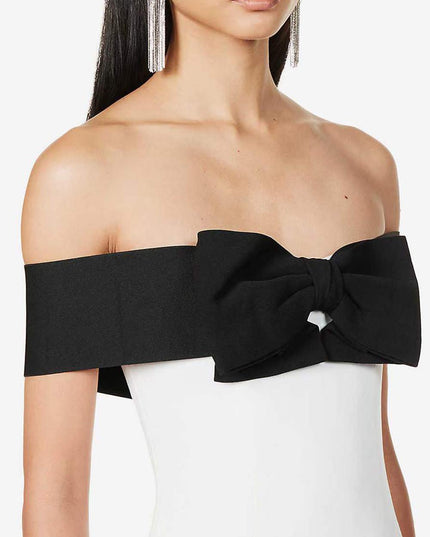 Off-Shoulder Margot Dress with Bow Detail | ZAKAPOP