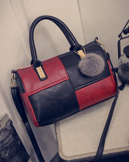 Fashionable Boston Bag with Zipper - New Women's Tote