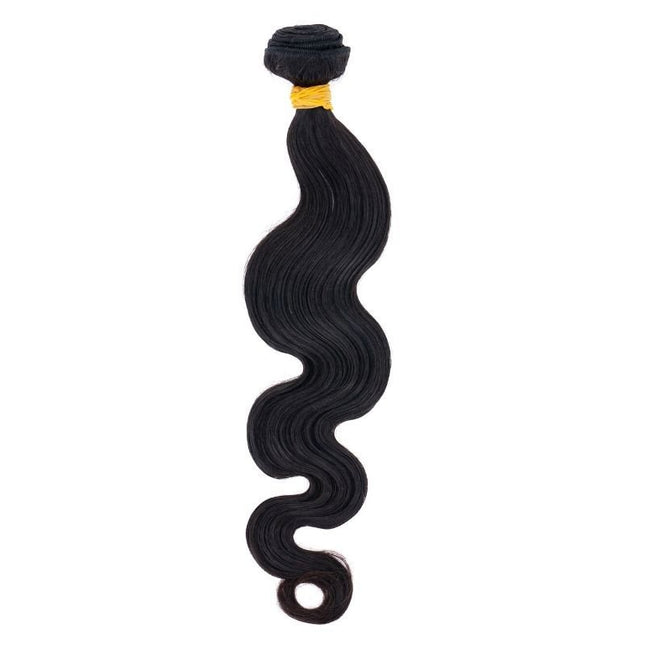Black Brazilian Body Wave Human Hair Bundle | Premium Weave Extension | High-Quality Hairpiece | For Sew-ins & Wigs
