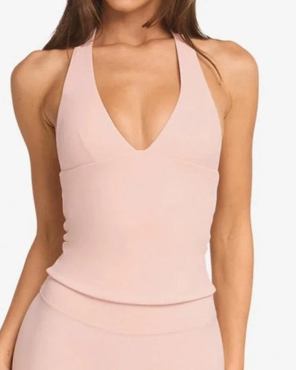 Woman Top Gym Impact Halter Top