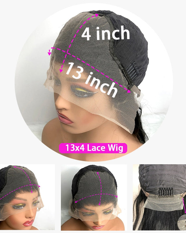 Highlight Wig Human Hair 13x4 Lace Frontal Wig Colored Human Hair Wigs For Women 30 Inch Honey Blonde Body Wave Lace Front Wig