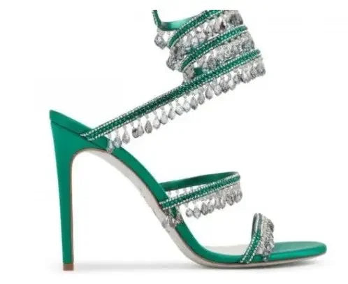 Elegant Designer Wrap Stiletto Heels