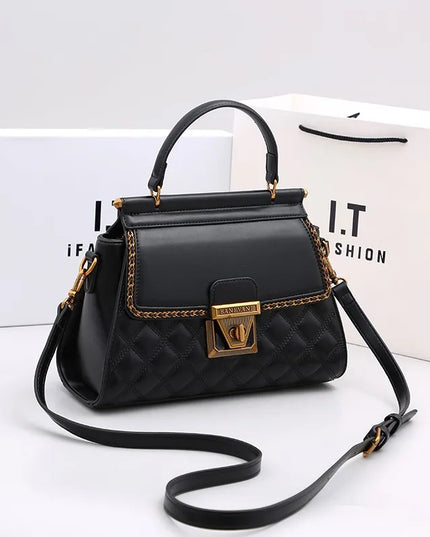 Women's Handbag New Autumn & Winter | High-End Light Luxury Diamond Grid Small Square Bag (Shoulder & Crossbody)