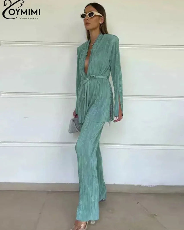 Fabulous Pleated Casual Party 2 Pc Set