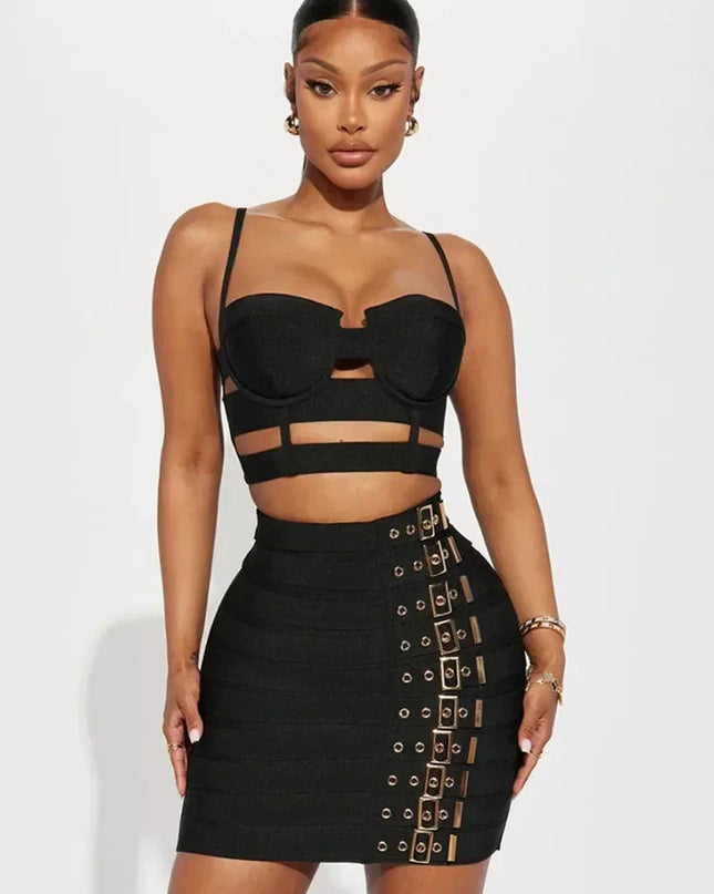 Vegas Bodycon Skirt Set