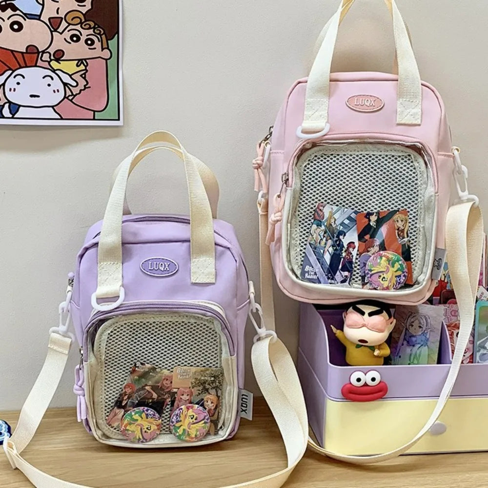 Casual Girl Ulzzang Ita Bag | Small Versatile Crossbody & Transparent Bar Chi Cute Shoulder Mobile Bag