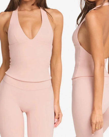 Woman Top Gym Impact Halter Top