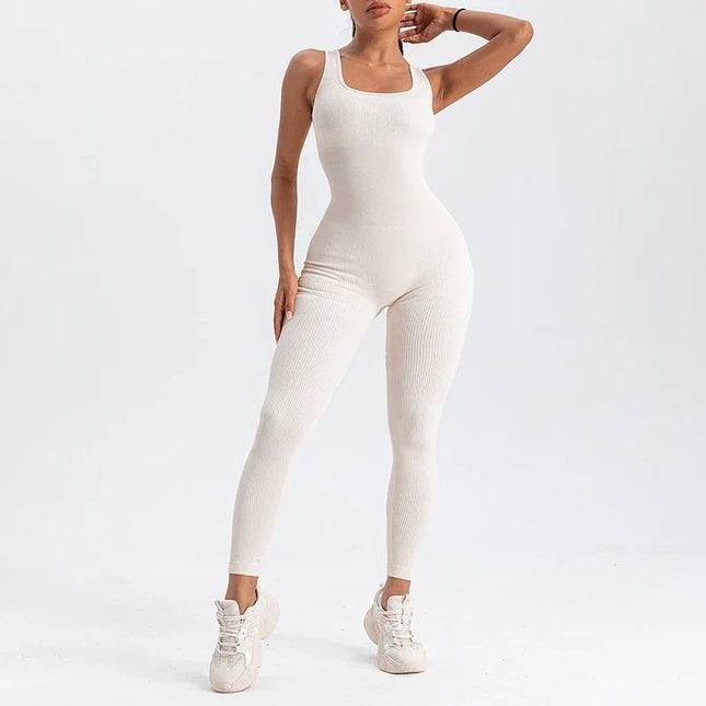 LUX Ribbed Contour Yoga Jumpsuit