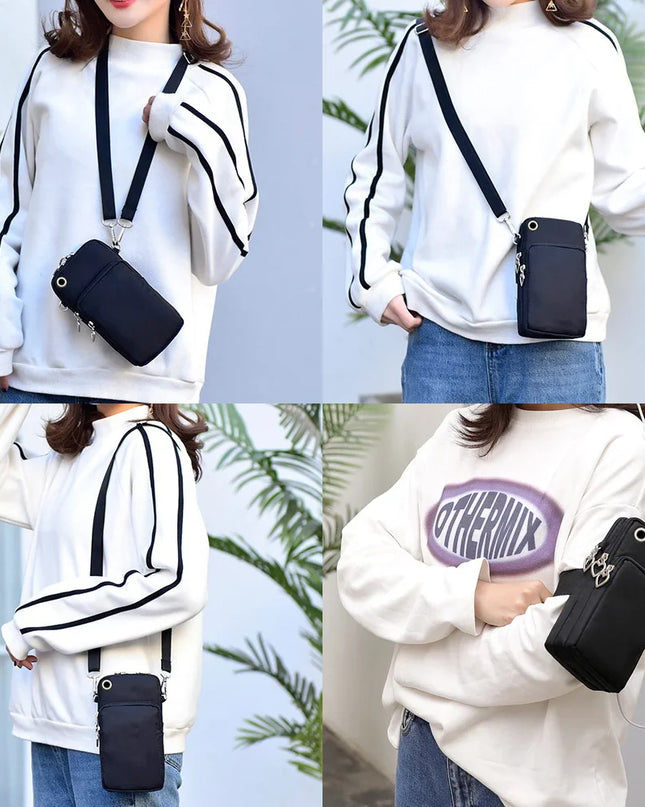Women's Handbags Black Explosive Coffee Cat Messenger Bags | Female Cartoon Shoulder Bag Purse (Fashion Mobile Phone Crossbody Bags)