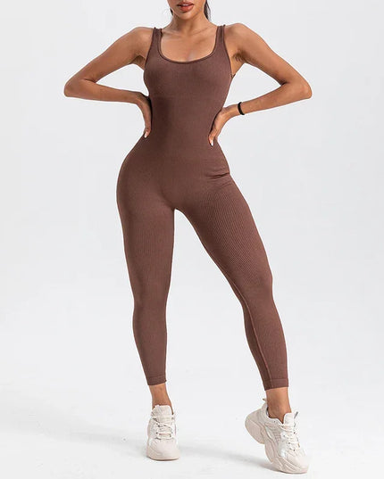 LUX Ribbed Contour Yoga Jumpsuit