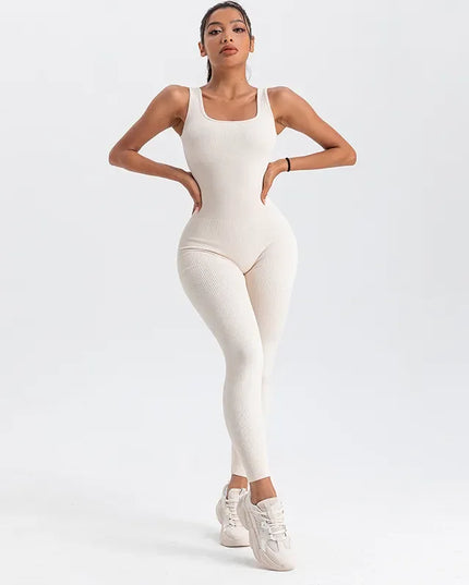 LUX Ribbed Contour Yoga Jumpsuit