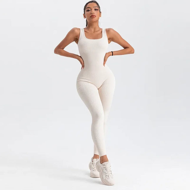 LUX Ribbed Contour Yoga Jumpsuit