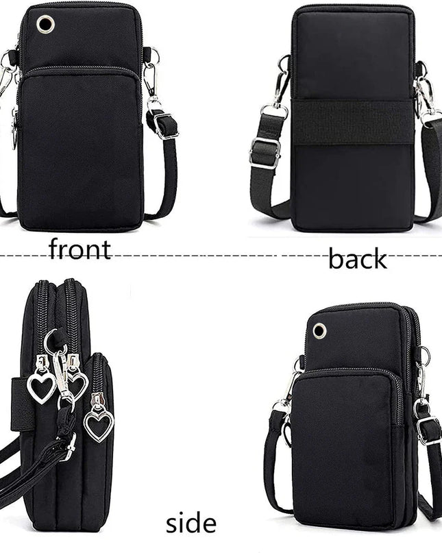 Women's Handbags Black Explosive Coffee Cat Messenger Bags | Female Cartoon Shoulder Bag Purse (Fashion Mobile Phone Crossbody Bags)