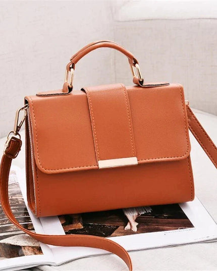 Women's Fashion Bag: PU Leather Crossbody Bag with Top Handle - Stylish Messenger Bag for Ladies