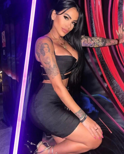 Vegas Bodycon Skirt Set