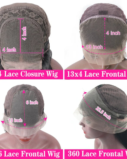 HD 13x4 Chocolate Brown Lace Front Human Hair Wigs For Women Body Wave Transparent 360 Full Lace Frontal Wigs On Clearance Sale
