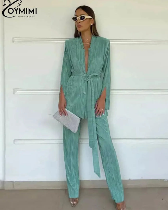 Fabulous Pleated Casual Party 2 Pc Set