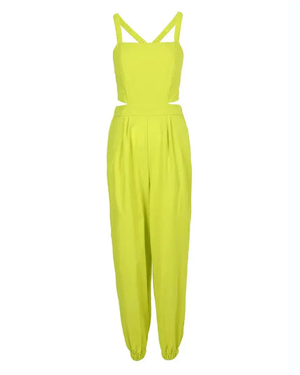 Elegant Summer Fashion Jumpsuit for Women - Shoulder Straps
