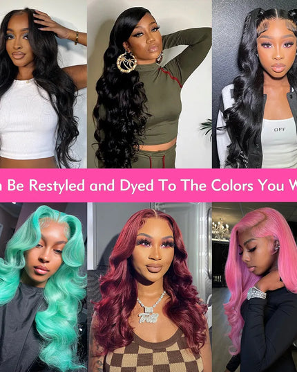 HD Transparent 13x4 13x6 Body Wave Lace Front Wig Pre Plucked 360 Lace Frontal Wig Human Hair Wigs For Women 4x4 Closure Wig